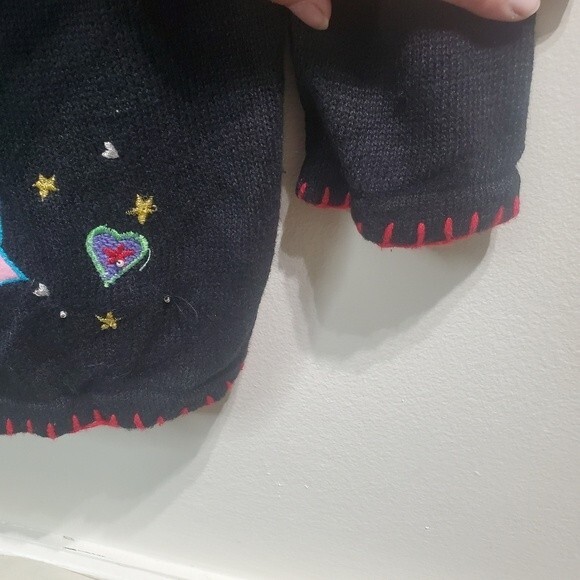 The Quacker Factory Angel Christmas cardigan size small - Picture 3 of 6